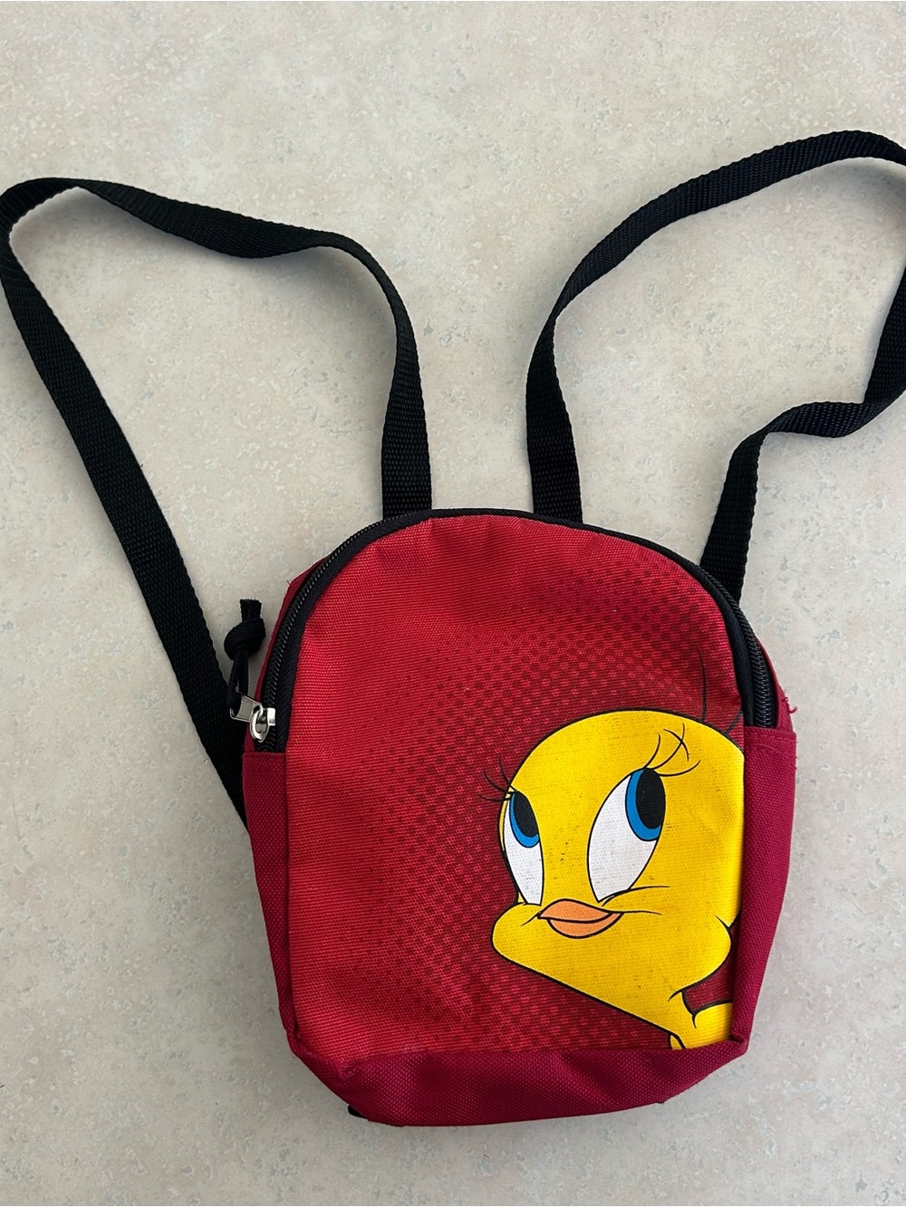 Disney Tweety Red and Yellow Kids Backpack Bag